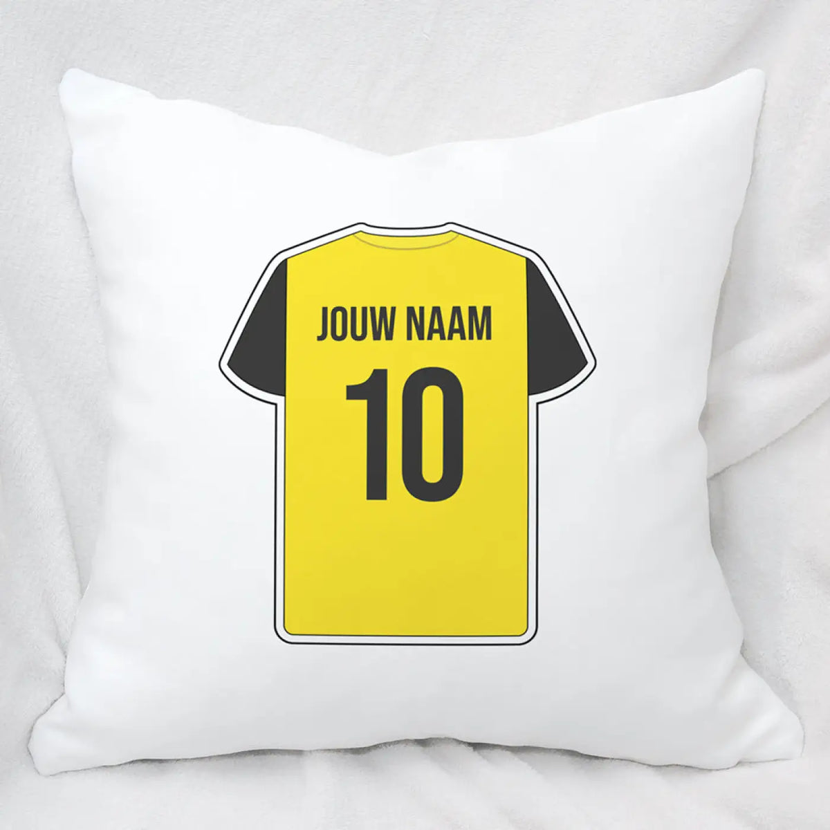 Voetbal Kussen - Gepersonaliseerd met naam en nummer – gepersonaliseerd voetbalcadeau
