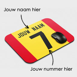 Voetbal muismat - Gepersonaliseerd met naam en nummer – foto 2 van 2