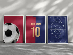 Voetbalposter - Gepersonaliseerd met naam en nummer – foto 2 van 4