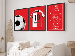 Voetbalposter - Gepersonaliseerd met naam en nummer – foto 2 van 5