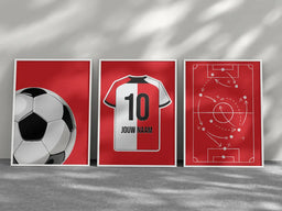 Voetbalposter - Gepersonaliseerd met naam en nummer – foto 5 van 5