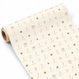 Inpakpapier Feest Goud - Gepersonaliseerd met Naam – gepersonaliseerd voetbalcadeau