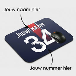 Voetbal muismat - Gepersonaliseerd met naam en nummer – foto 2 van 2