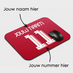 Voetbal muismat - Gepersonaliseerd met naam en nummer – foto 2 van 2