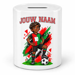 Voetbal Spaarpot - Gepersonaliseerd met naam en nummer – foto 3 van 4