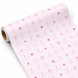 Inpakpapier Feest Roze - Gepersonaliseerd met Naam – gepersonaliseerd voetbalcadeau