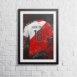 Voetbalposter - Gepersonaliseerd met naam en nummer – foto 2 van 5