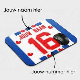 Voetbal muismat - Gepersonaliseerd met naam en nummer – foto 2 van 2