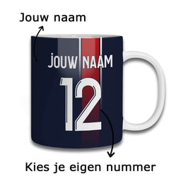 Voetbalmok - Gepersonaliseerd met naam en nummer – foto 3 van 3