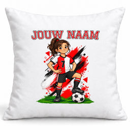 Voetbal Kussen - Gepersonaliseerd met naam en nummer – foto 4 van 4
