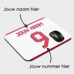 Voetbal muismat - Gepersonaliseerd met naam en nummer – foto 2 van 2