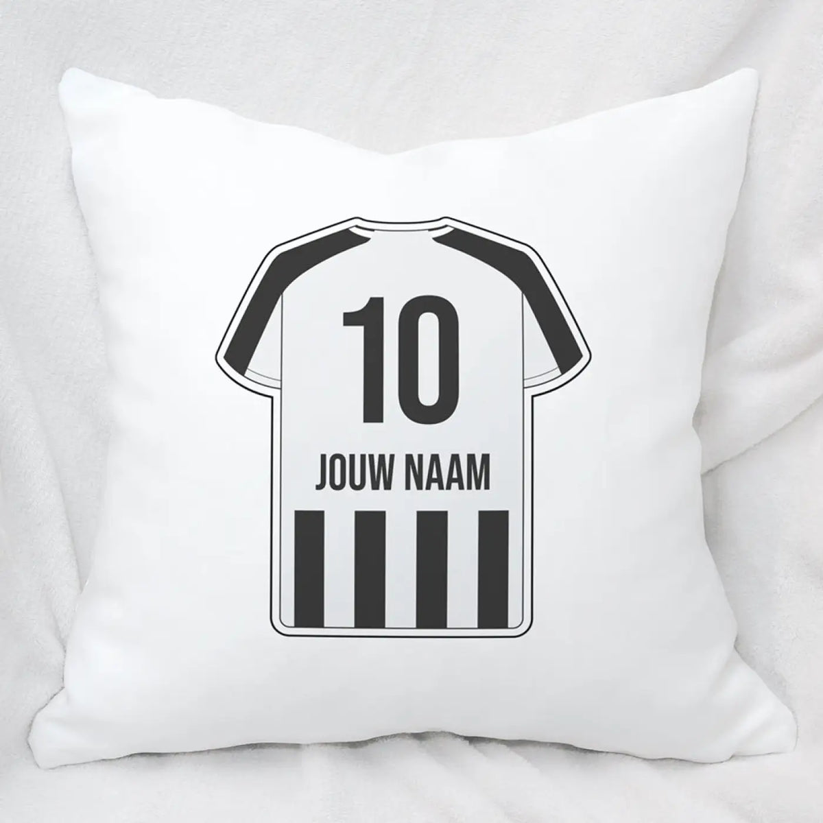 Voetbal Kussen - Gepersonaliseerd met naam en nummer – gepersonaliseerd voetbalcadeau