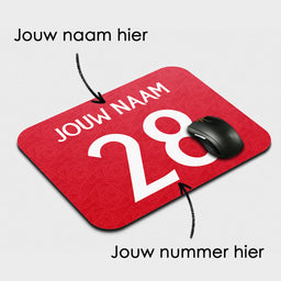 Voetbal muismat - Gepersonaliseerd met naam en nummer – foto 2 van 2
