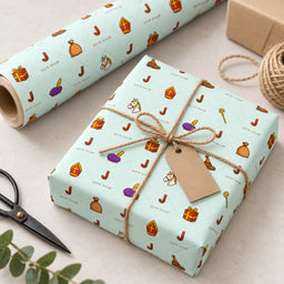 Inpakpapier Sinterklaas Groen - Gepersonaliseerd met Naam – foto 2 van 2