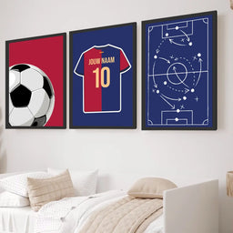 Voetbalposter - Gepersonaliseerd met naam en nummer – foto 2 van 5