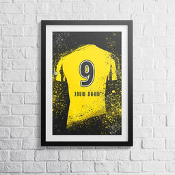 Voetbalposter - Gepersonaliseerd met naam en nummer – foto 2 van 5