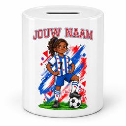 Voetbal Spaarpot - Gepersonaliseerd met naam en nummer – foto 4 van 4