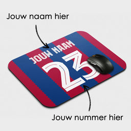 Voetbal muismat - Gepersonaliseerd met naam en nummer – foto 2 van 2
