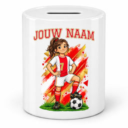 Voetbal Spaarpot - Gepersonaliseerd met naam en nummer – foto 3 van 4