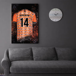 Voetbalposter - Gepersonaliseerd met naam en nummer – foto 3 van 5