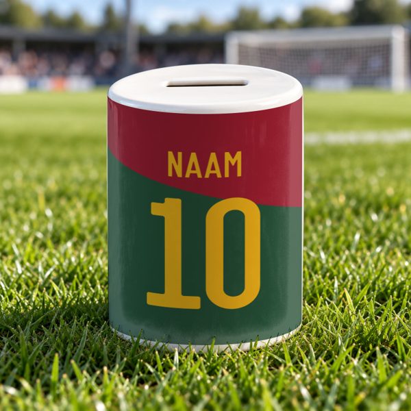 Landenteamfan Voetbalspaarpot Gepersonaliseerd met naam en nummer – gepersonaliseerd voetbalcadeau